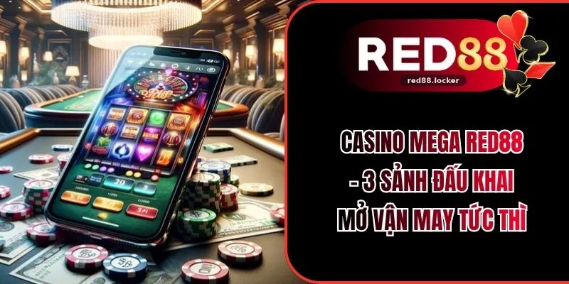 Casino Mega RED88 - 3 Sảnh Đấu Khai Mở Vận May Tức Thì