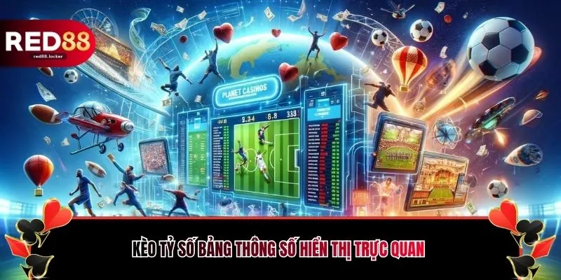 Kèo tỷ số bảng thông số hiển thị trực quan